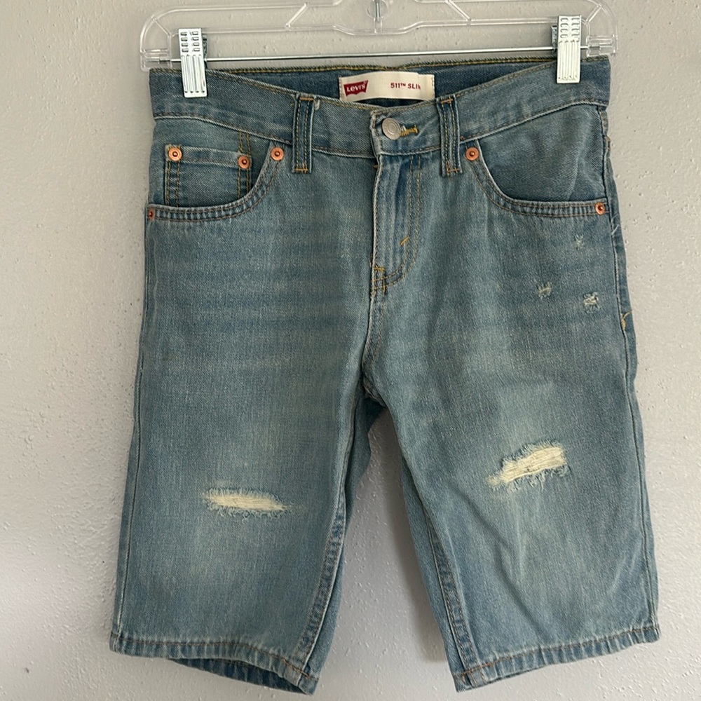 NWT, Levi, 511 slims youth denim shorts, size 10
